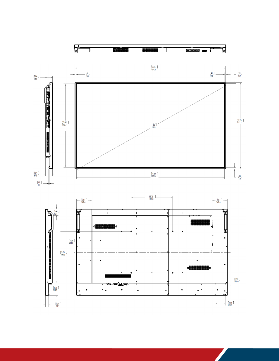 Urp65 | Planar Systems UltraRes P Series 49" UHD 4K Commercial Monitor User Manual | Page 121 / 133