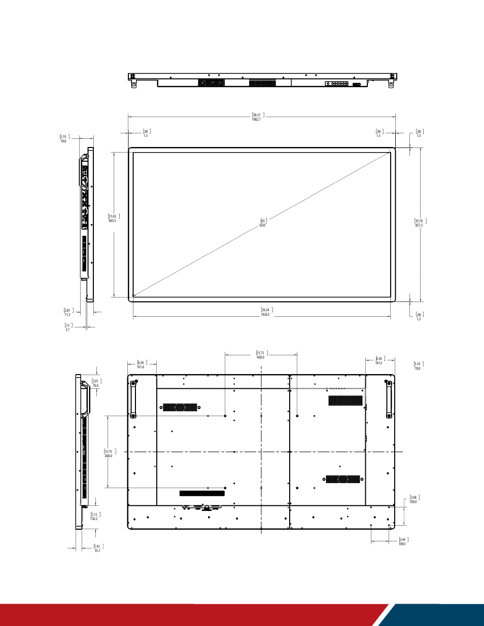 Urp65-t | Planar Systems UltraRes P Series 49" UHD 4K Commercial Monitor User Manual | Page 122 / 133