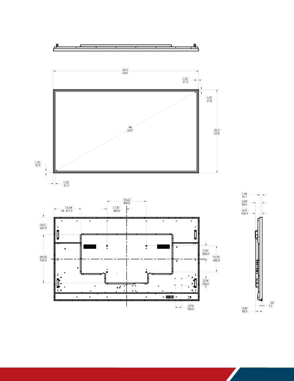 Urp98-ero-t | Planar Systems UltraRes P Series 49" UHD 4K Commercial Monitor User Manual | Page 128 / 133