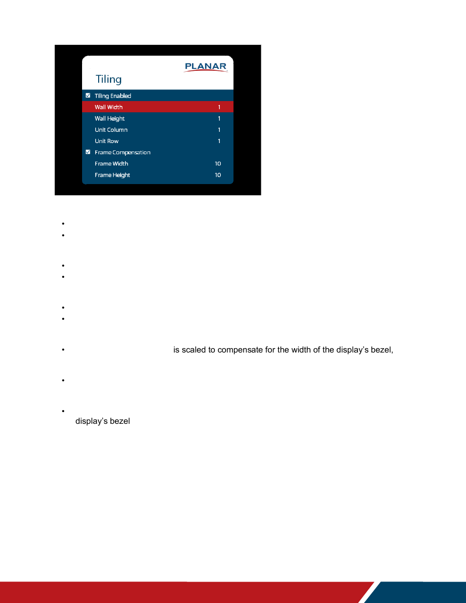 Planar Systems UltraRes P Series 49" UHD 4K Commercial Monitor User Manual | Page 68 / 133