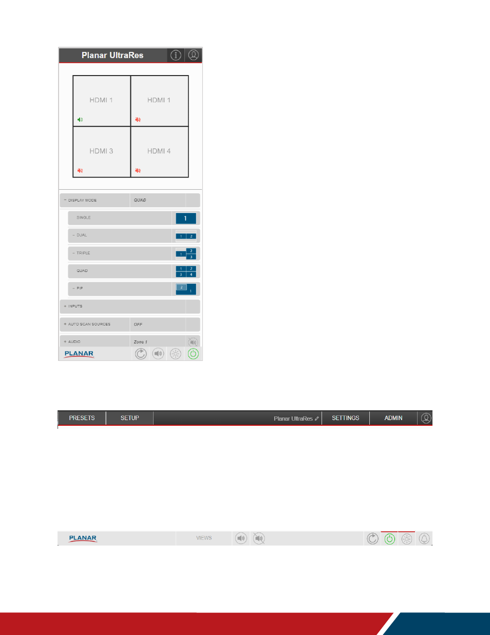 Planar Systems UltraRes P Series 49" UHD 4K Commercial Monitor User Manual | Page 82 / 133