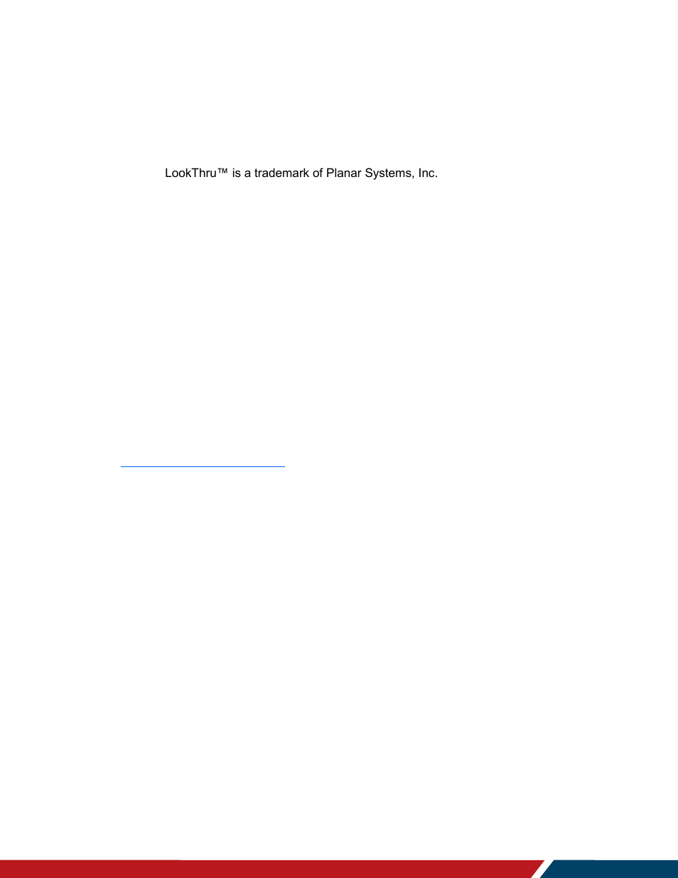 Planar Systems LO552 55" Full HD Transparent OLED Commercial Monitor User Manual | Page 2 / 72