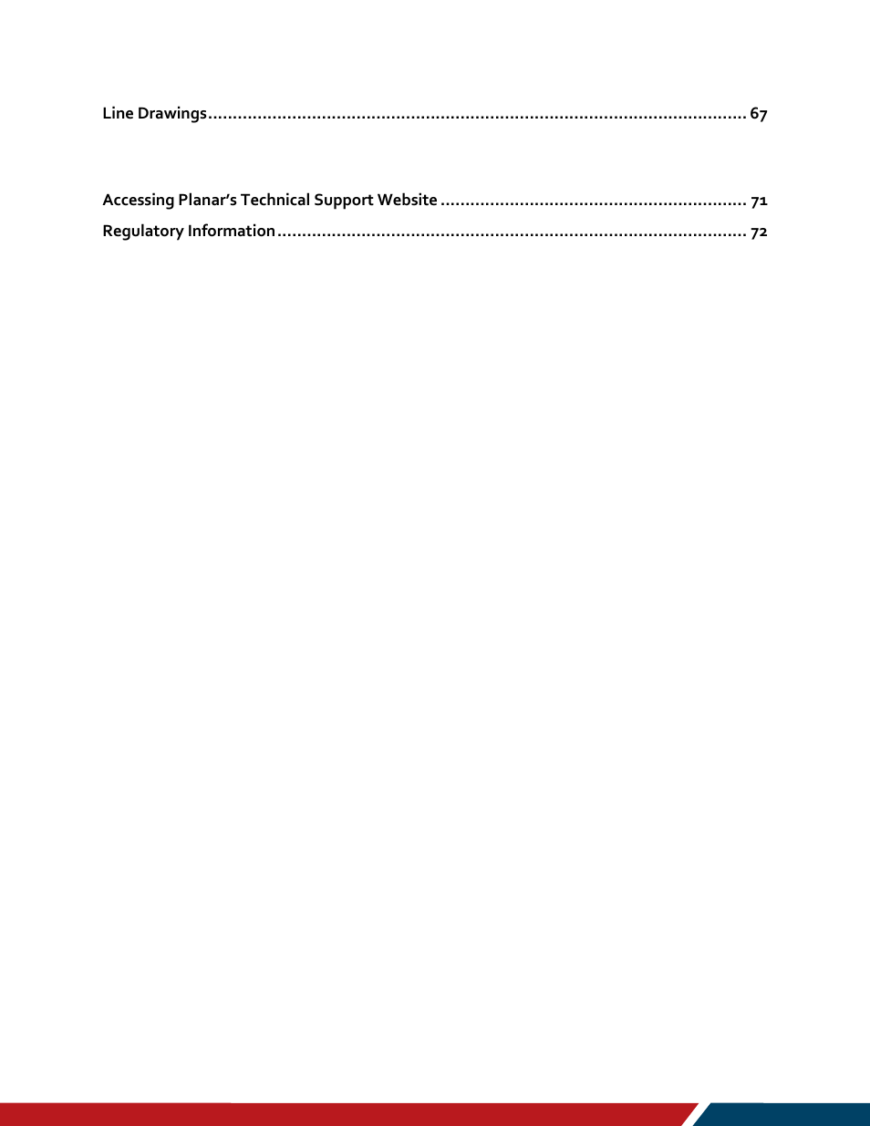 Planar Systems LO552 55" Full HD Transparent OLED Commercial Monitor User Manual | Page 5 / 72