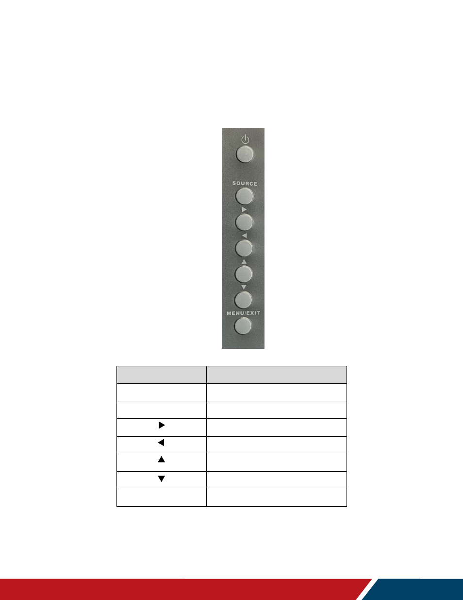 Operating the display, Osd keypad | Planar Systems URW105 105" 5K 21:9 Ultra-Wide Commercial Monitor User Manual | Page 22 / 78