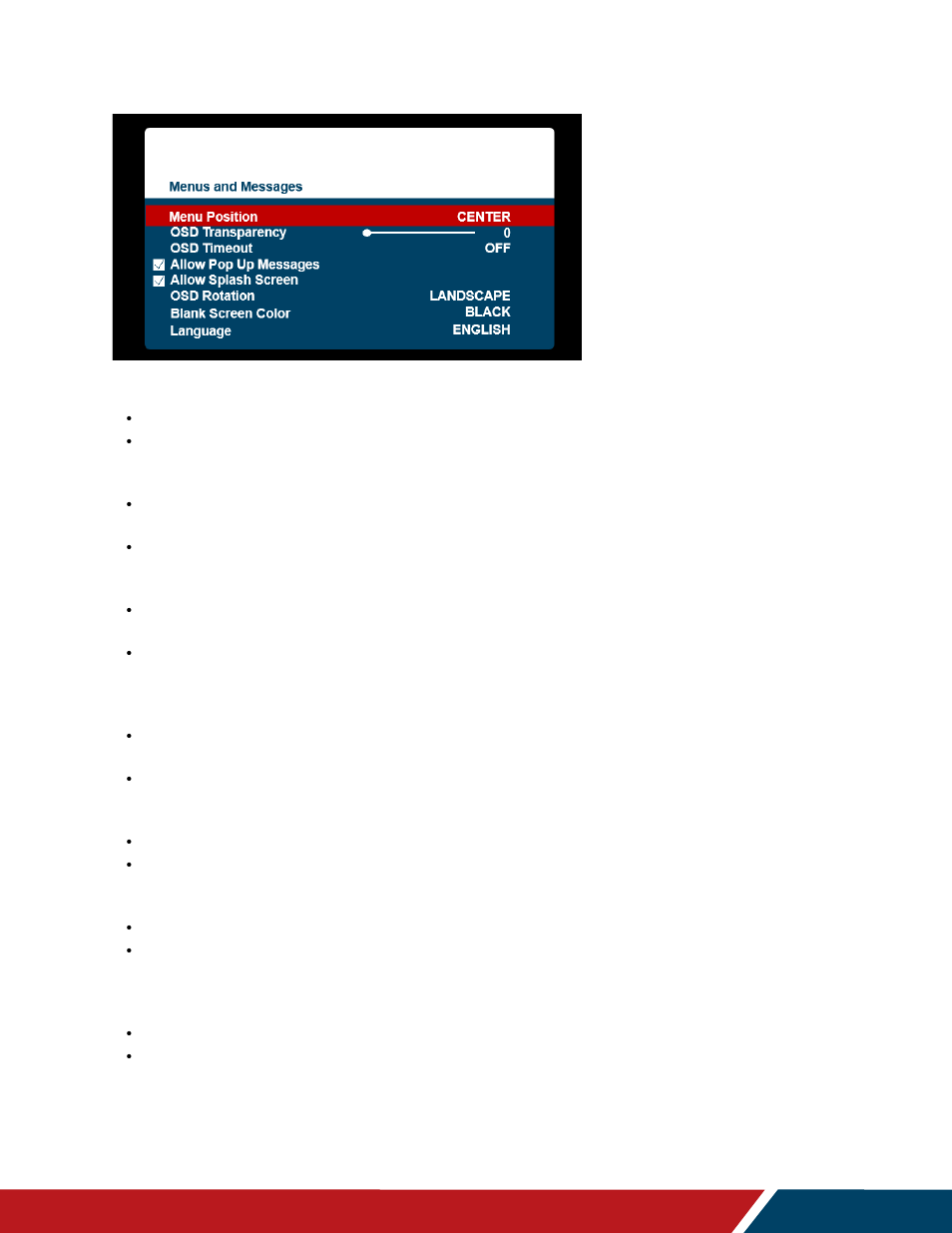 Planar Systems URW105 105" 5K 21:9 Ultra-Wide Commercial Monitor User Manual | Page 47 / 78