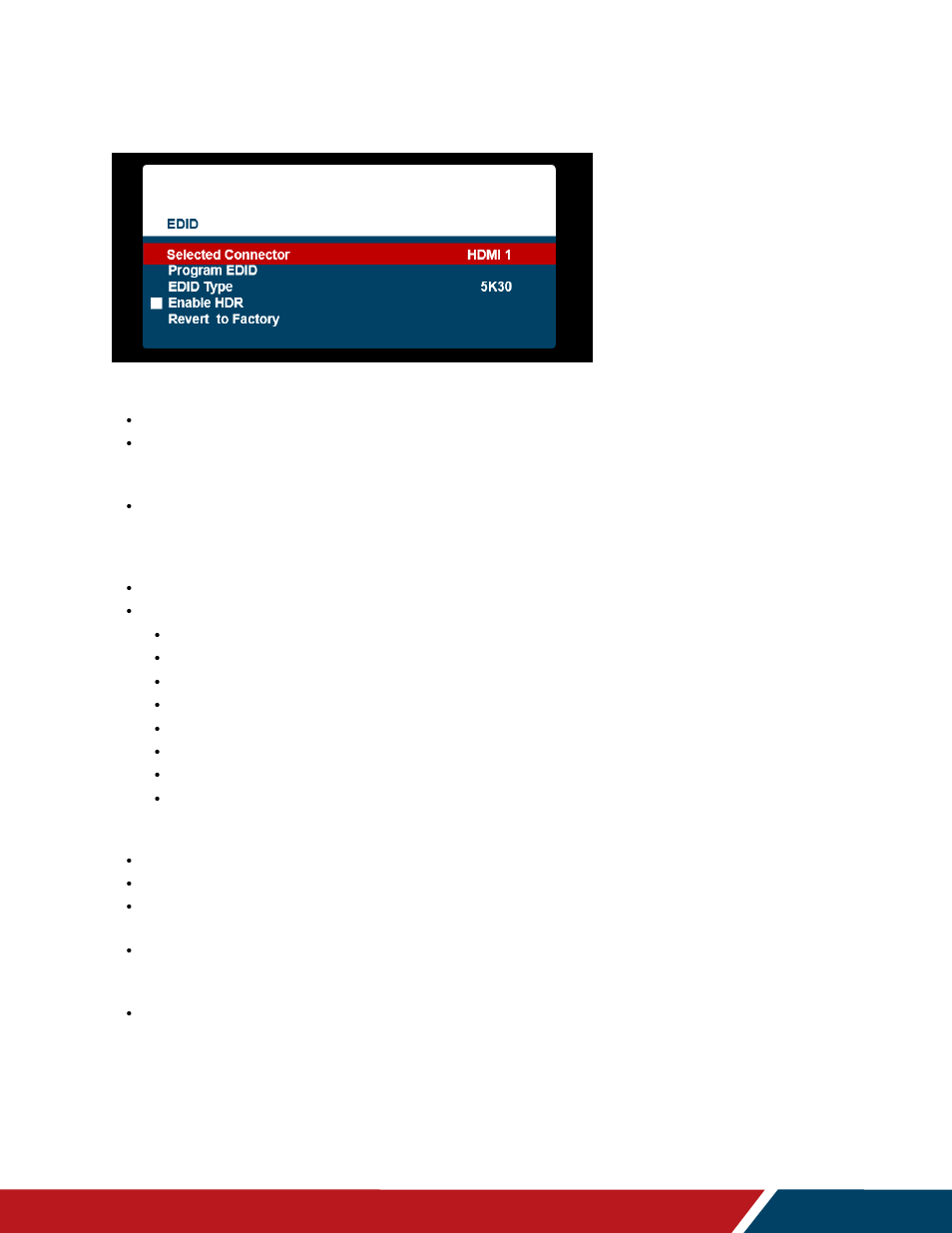 Planar Systems URW105 105" 5K 21:9 Ultra-Wide Commercial Monitor User Manual | Page 50 / 78