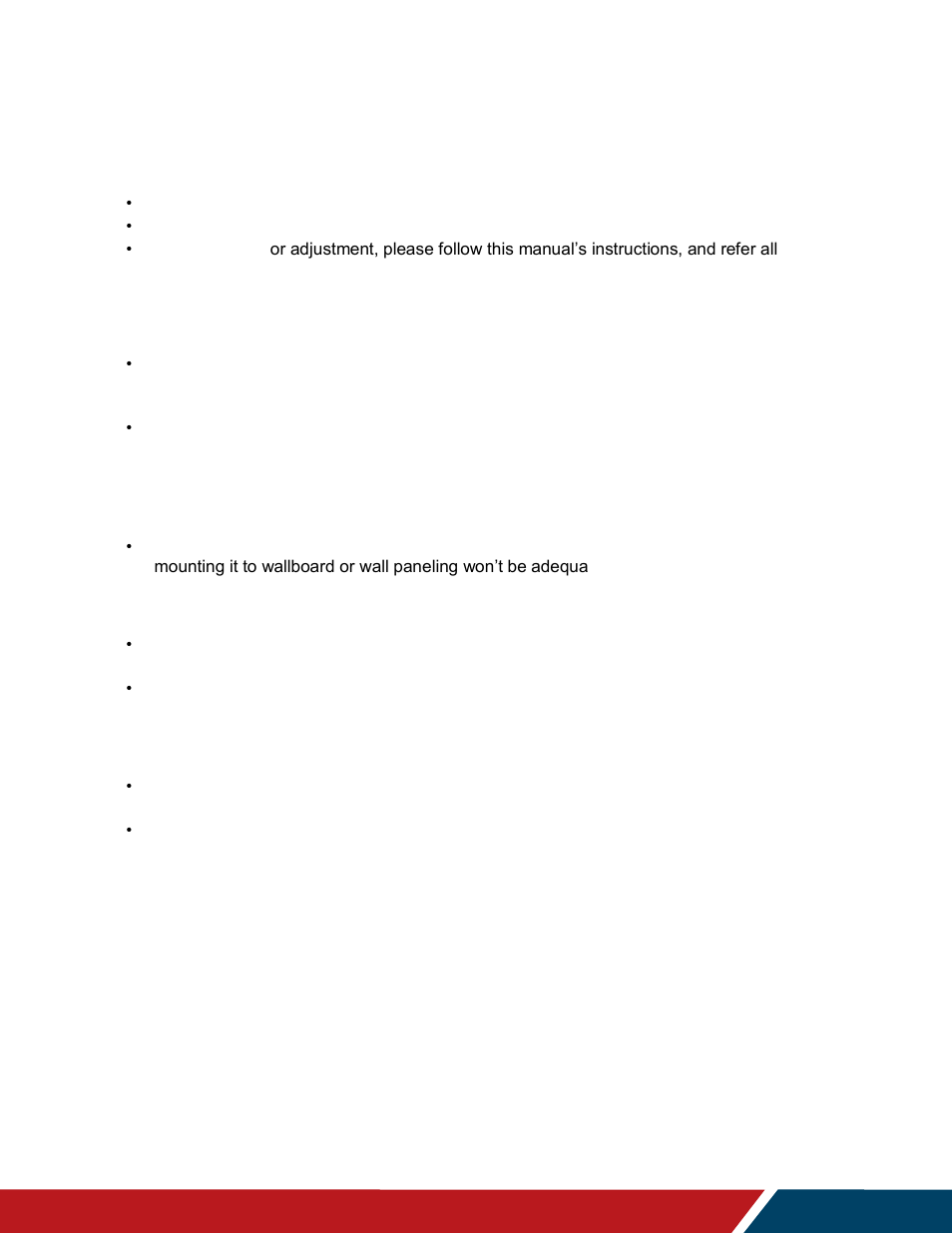 Safety information, Safety precautions | Planar Systems URW105 105" 5K 21:9 Ultra-Wide Commercial Monitor User Manual | Page 6 / 78