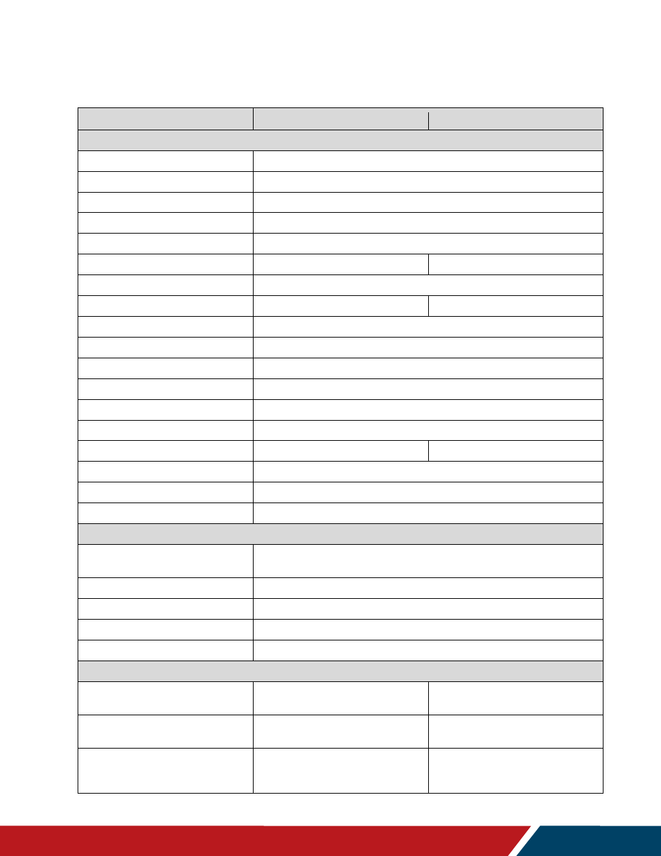 Specifications | Planar Systems URW105 105" 5K 21:9 Ultra-Wide Commercial Monitor User Manual | Page 70 / 78