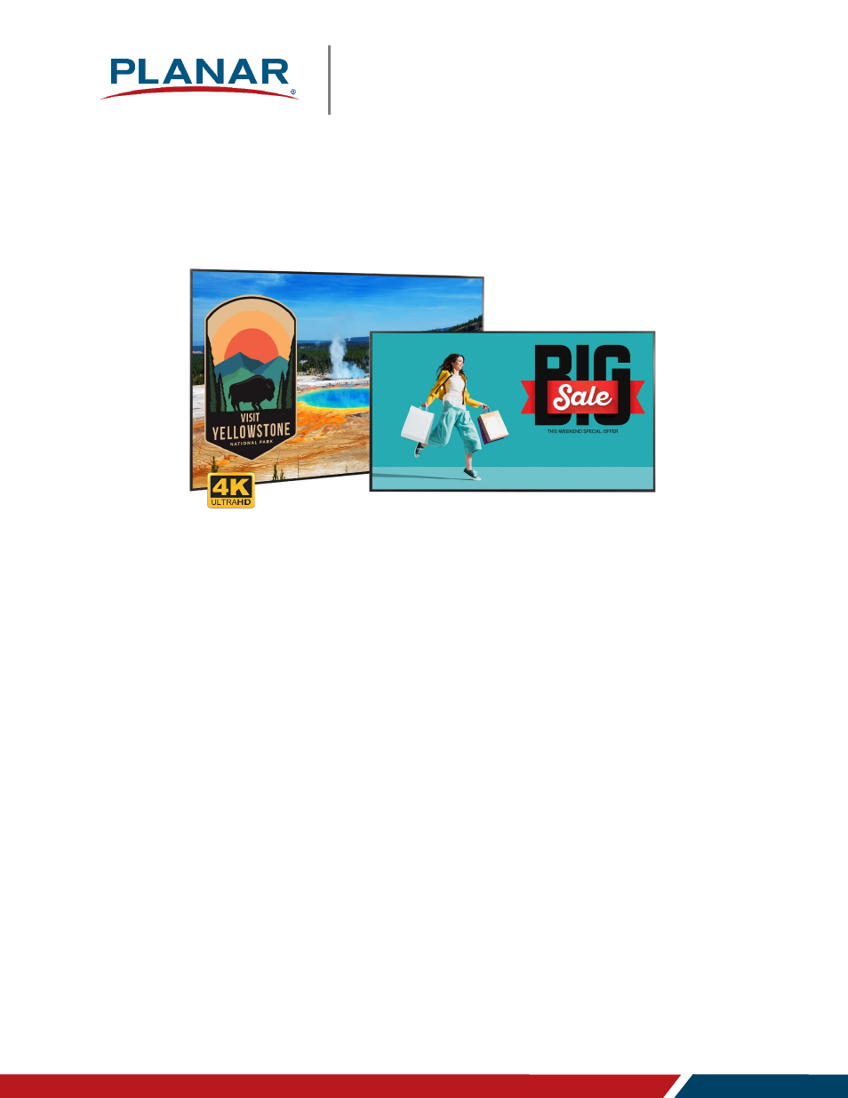 Planar Systems Simplicity Series SLM50 50" UHD 4K Commercial Monitor User Manual | 104 pages