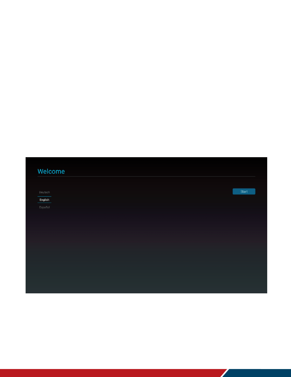 Osd initial settings menu, Initial configuration / importing settings, 1 initial configuration / importing settings | Planar Systems Simplicity Series SLM50 50" UHD 4K Commercial Monitor User Manual | Page 34 / 104