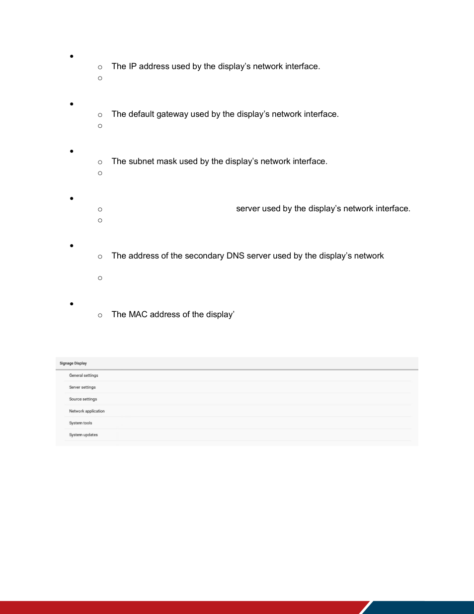 Signage display | Planar Systems Simplicity Series SLM50 50" UHD 4K Commercial Monitor User Manual | Page 60 / 104