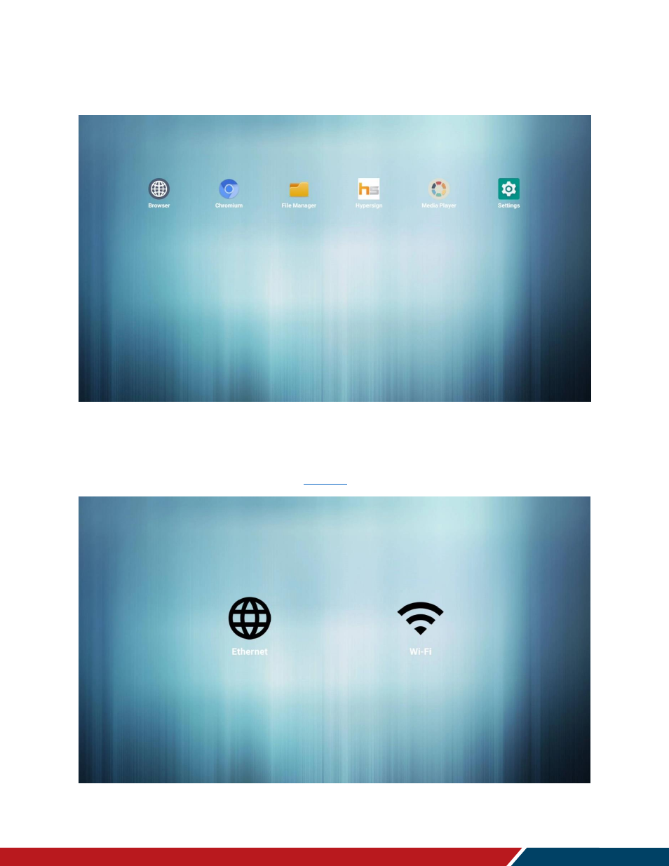 Apps, Network, 3 apps | 4 network | Planar Systems Simplicity Series SLM50 50" UHD 4K Commercial Monitor User Manual | Page 70 / 104