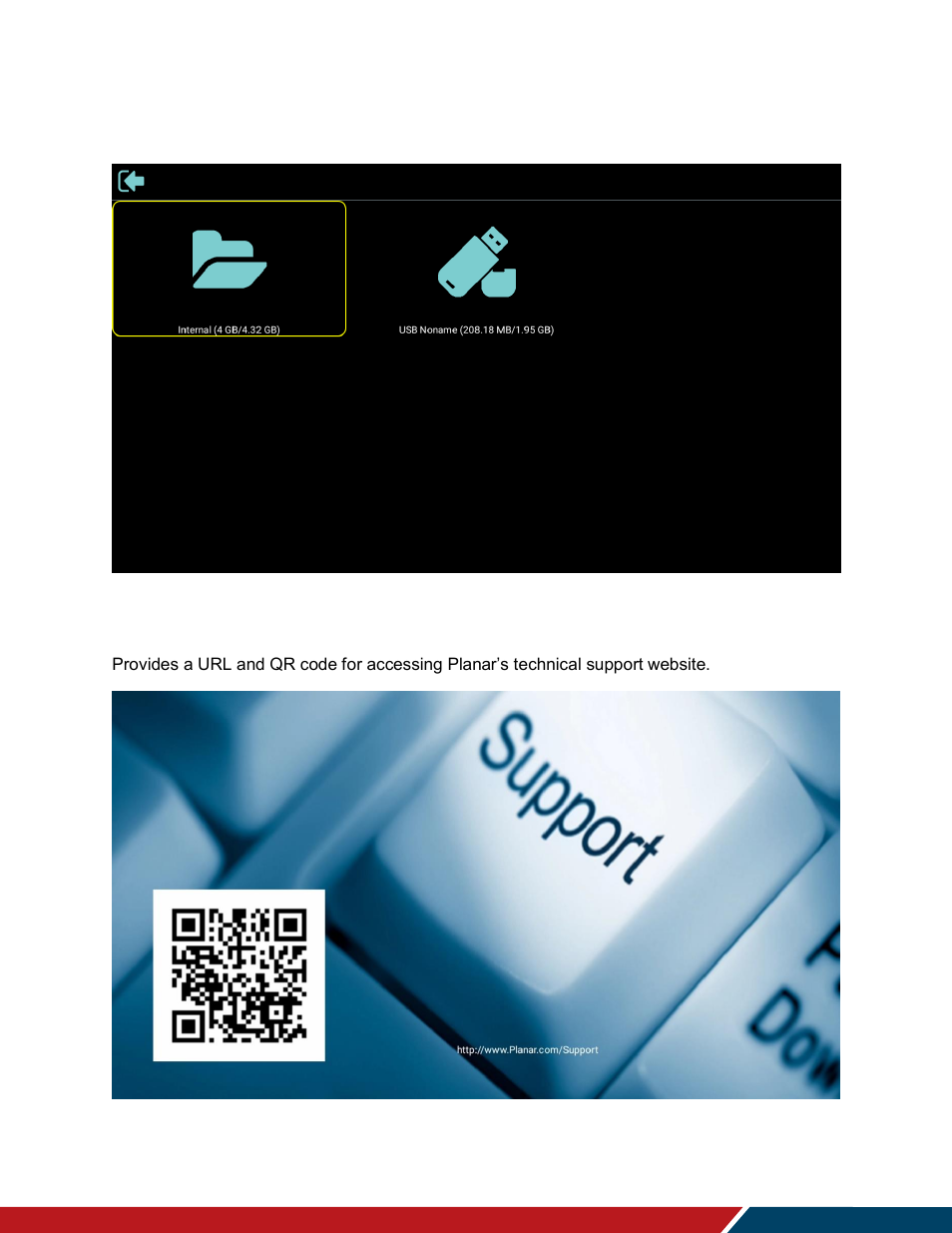 Storage, Help, 5 storage | 6 help | Planar Systems Simplicity Series SLM50 50" UHD 4K Commercial Monitor User Manual | Page 71 / 104