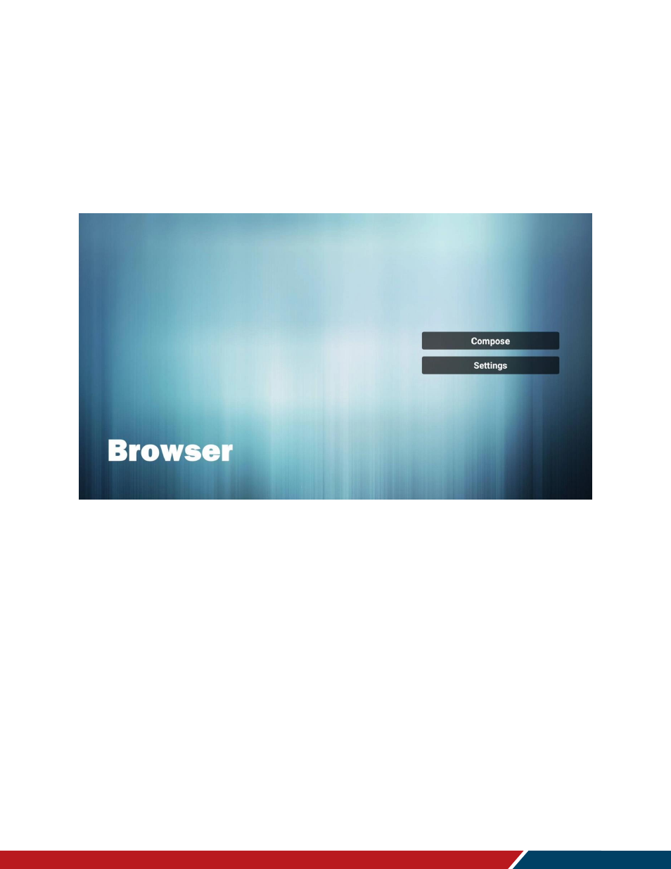 Compose, Browser menu | Planar Systems Simplicity Series SLM50 50" UHD 4K Commercial Monitor User Manual | Page 83 / 104