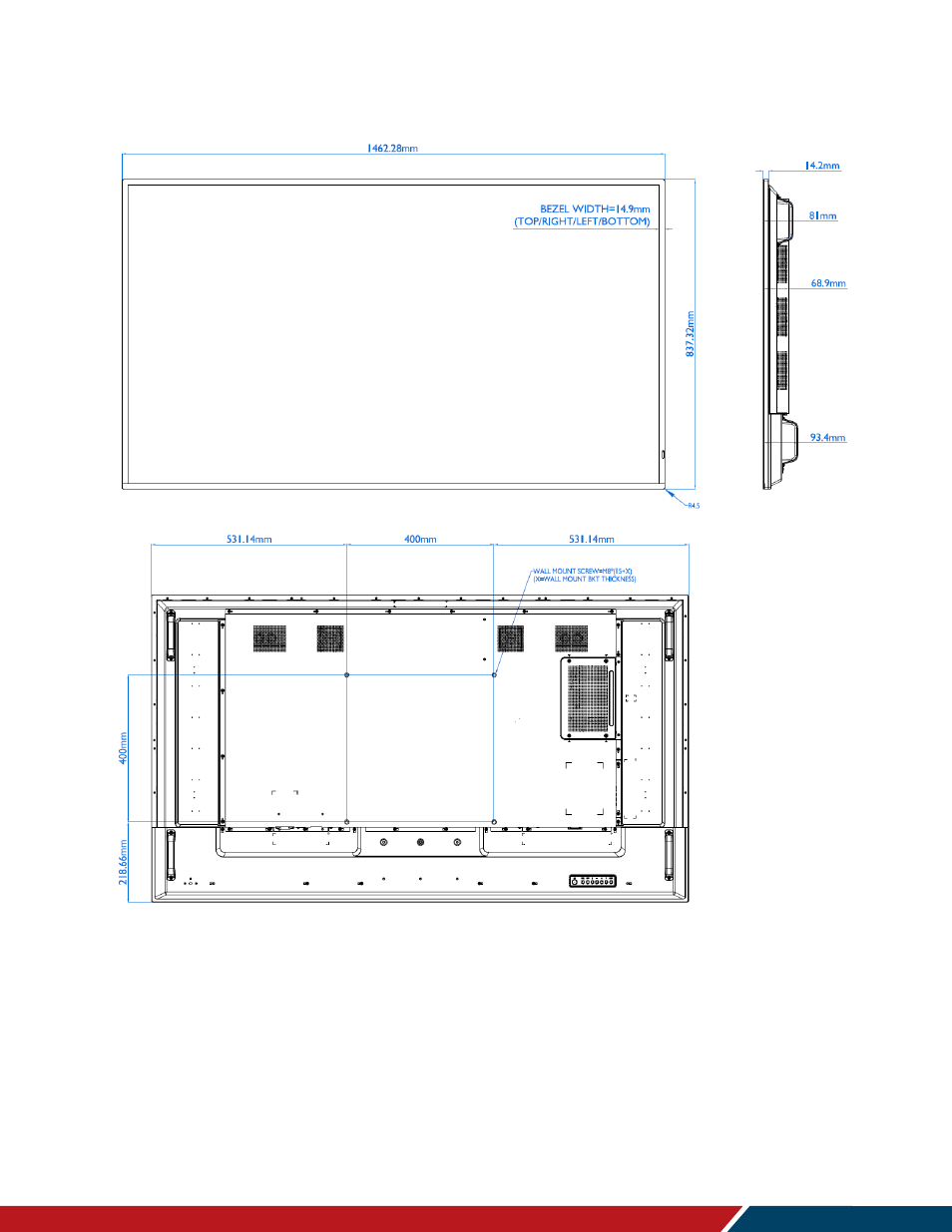 Slm65 | Planar Systems Simplicity Series SLM50 50" UHD 4K Commercial Monitor User Manual | Page 99 / 104