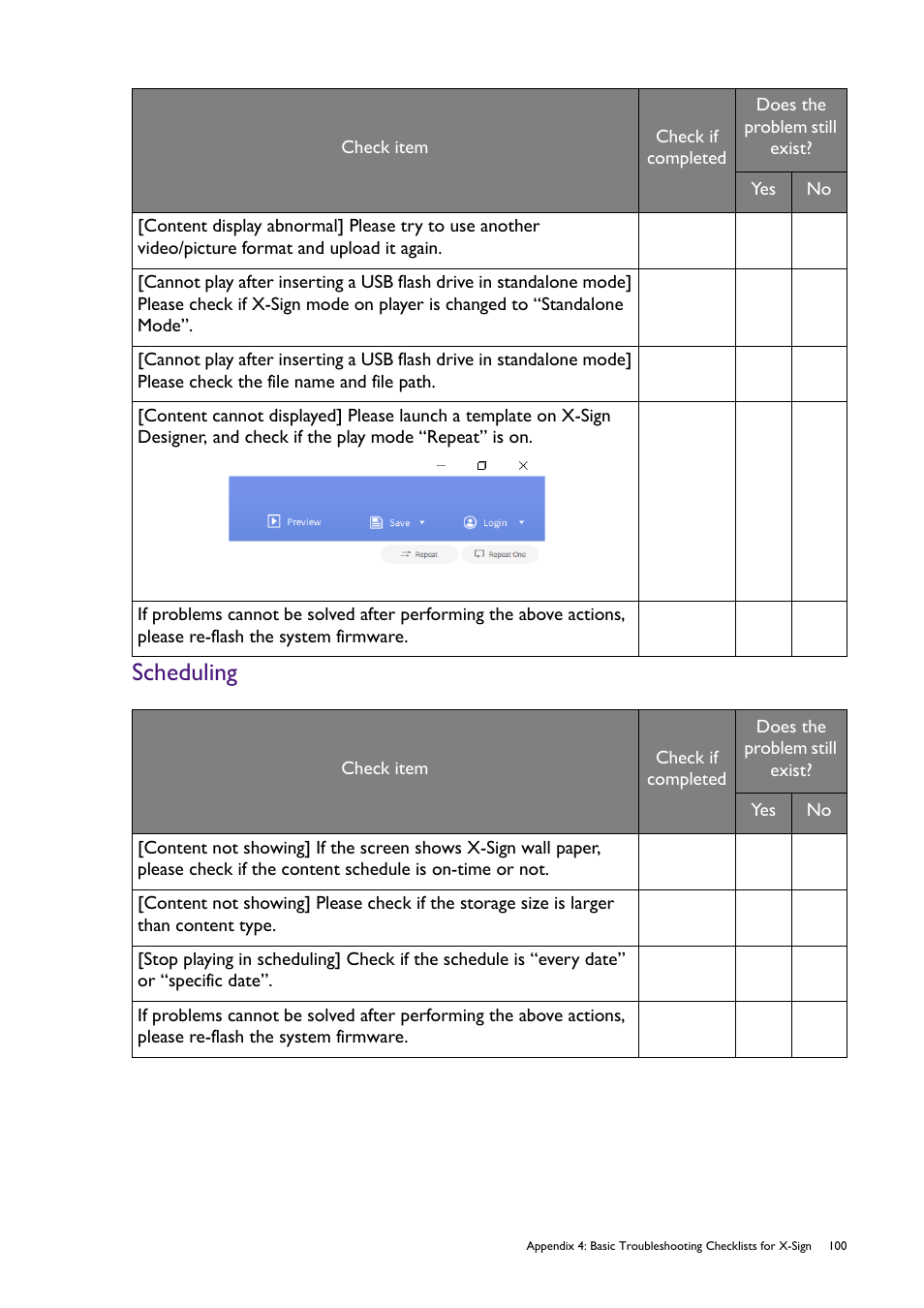 Scheduling | BenQ RM8602K 86" Class 4K UHD Educational Touchscreen LED Display User Manual | Page 105 / 107