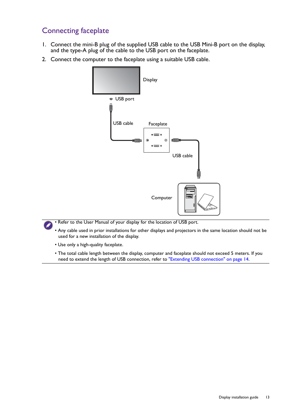 Connecting faceplate | BenQ RM8602K 86" Class 4K UHD Educational Touchscreen LED Display User Manual | Page 13 / 107