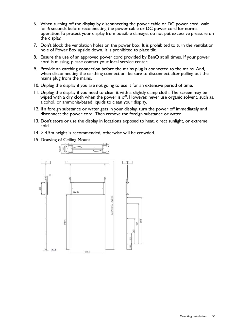 BenQ RM8602K 86" Class 4K UHD Educational Touchscreen LED Display User Manual | Page 55 / 107