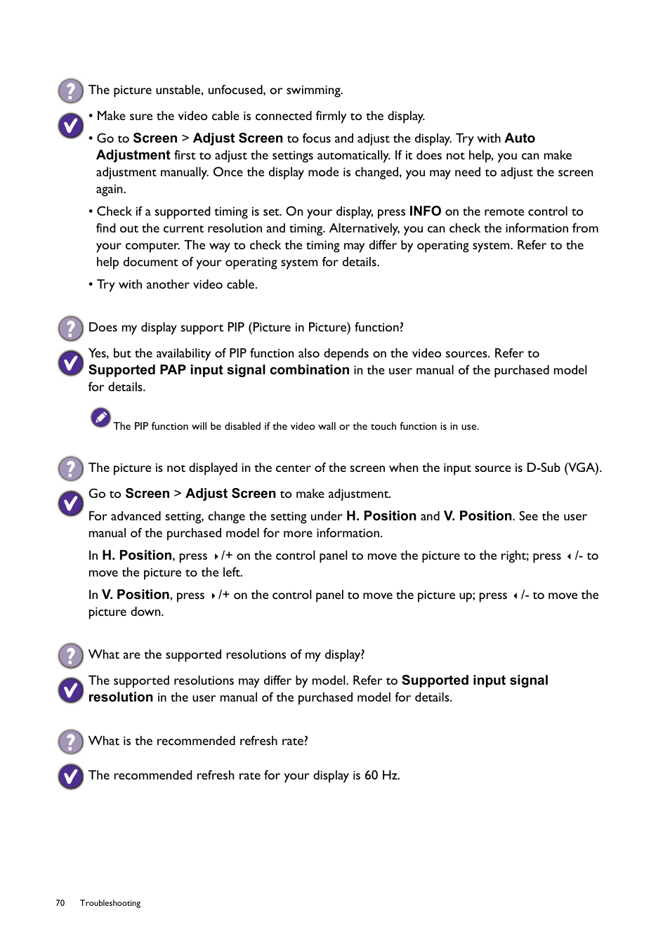 BenQ RM8602K 86" Class 4K UHD Educational Touchscreen LED Display User Manual | Page 70 / 107