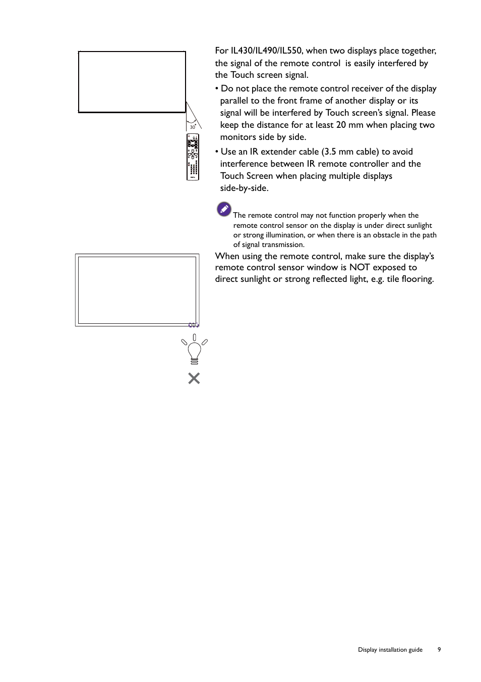 BenQ RM8602K 86" Class 4K UHD Educational Touchscreen LED Display User Manual | Page 9 / 107