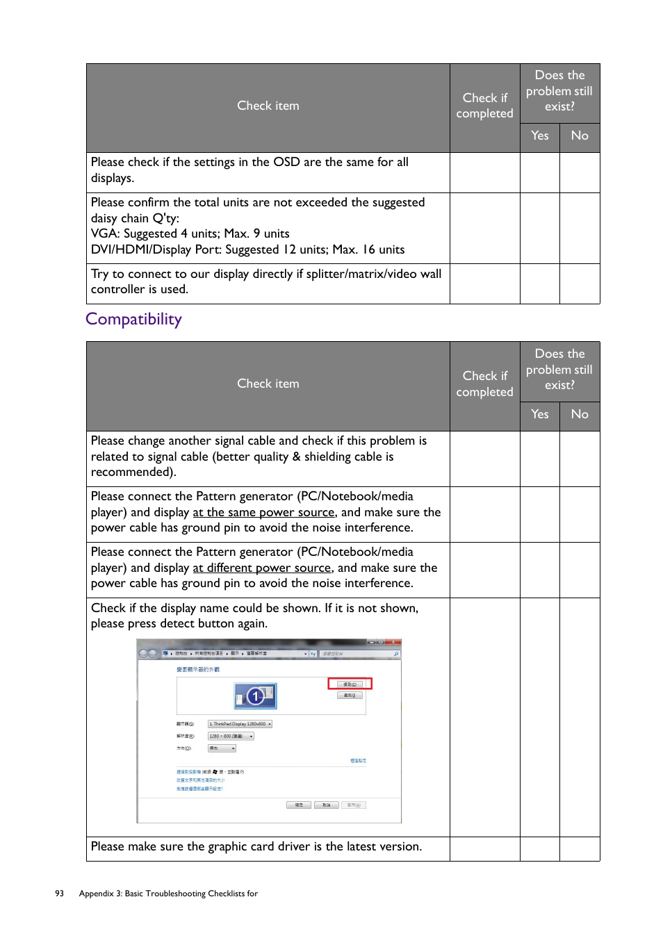 Compatibility | BenQ RM8602K 86" Class 4K UHD Educational Touchscreen LED Display User Manual | Page 98 / 107