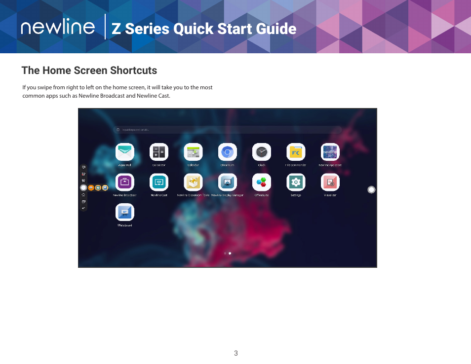 Z series quick start guide | Newline Z Series TT-5522Z-UC 55" 4K PCAP Touchscreen Interactive Display with OPS Computer and 4K Camera User Manual | Page 4 / 14