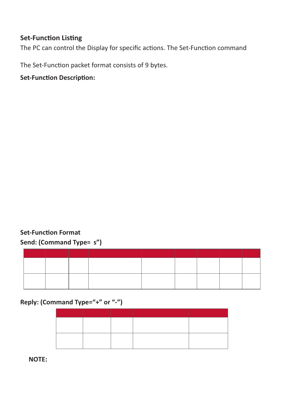 Protocol, Ğƚͳ&ƶŷđɵžŷ>ŝɛɵŷő | VIEWSONIC ViewBoard 55" UHD 4K Interactive Display User Manual | Page 106 / 139