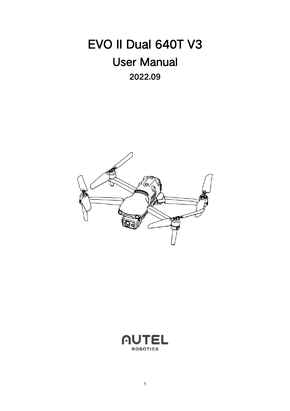 Autel Robotics EVO II Dual 640T Enterprise Bundle V3 Drone with Thermal Imaging User Manual | 62 pages