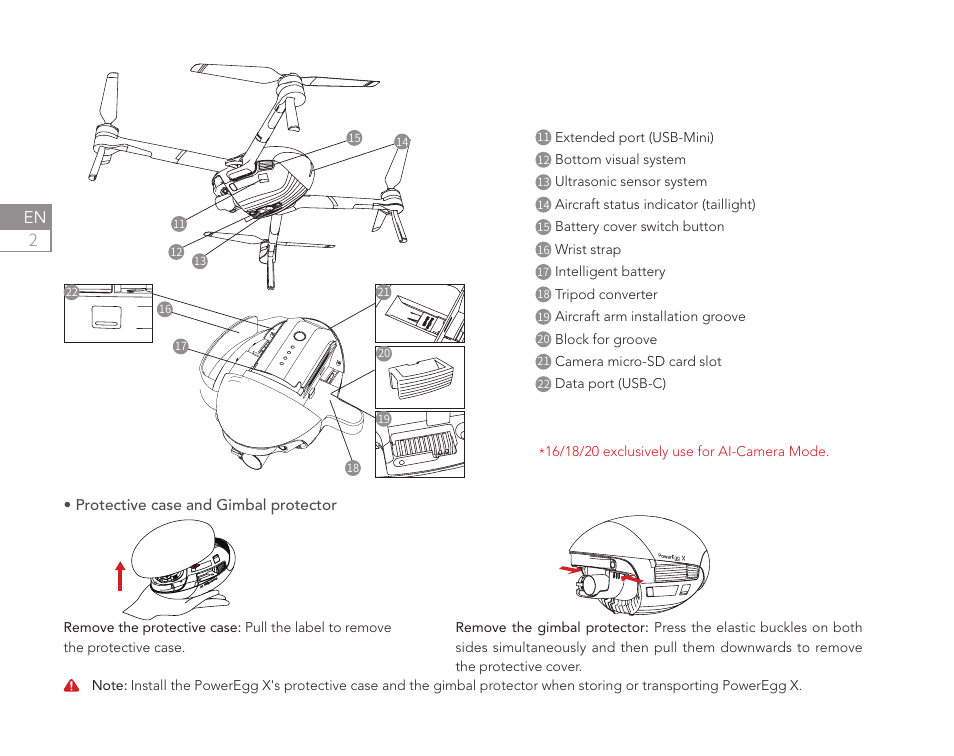 Power Vision PowerEgg X Explorer AI Camera & Drone User Manual | Page 4 / 84
