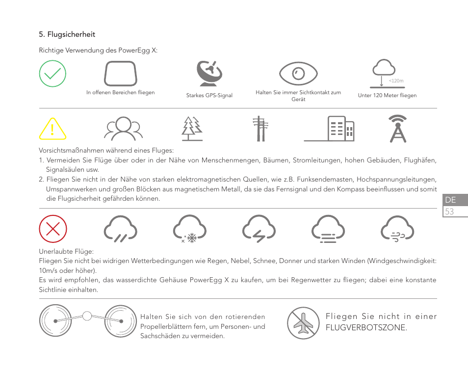 Power Vision PowerEgg X Explorer AI Camera & Drone User Manual | Page 55 / 84