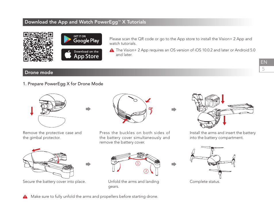 Power Vision PowerEgg X Explorer AI Camera & Drone User Manual | Page 7 / 84