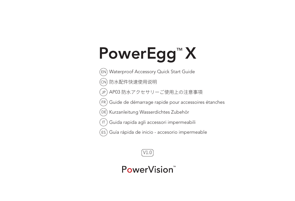 Power Vision PowerEgg X Wizard Waterproof AI Camera & Drone User Manual | 56 pages