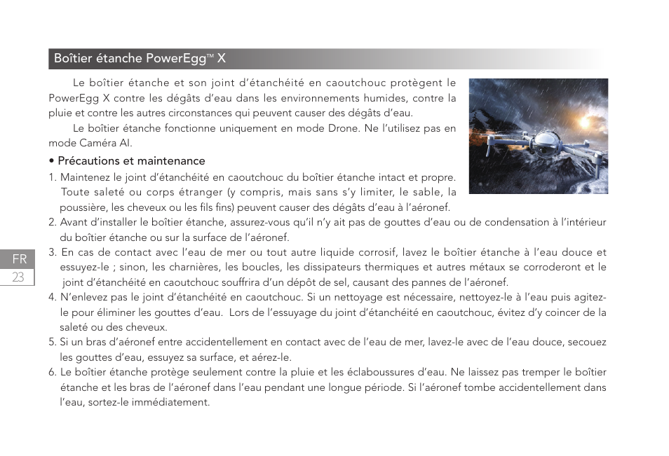 Power Vision PowerEgg X Wizard Waterproof AI Camera & Drone User Manual | Page 24 / 56