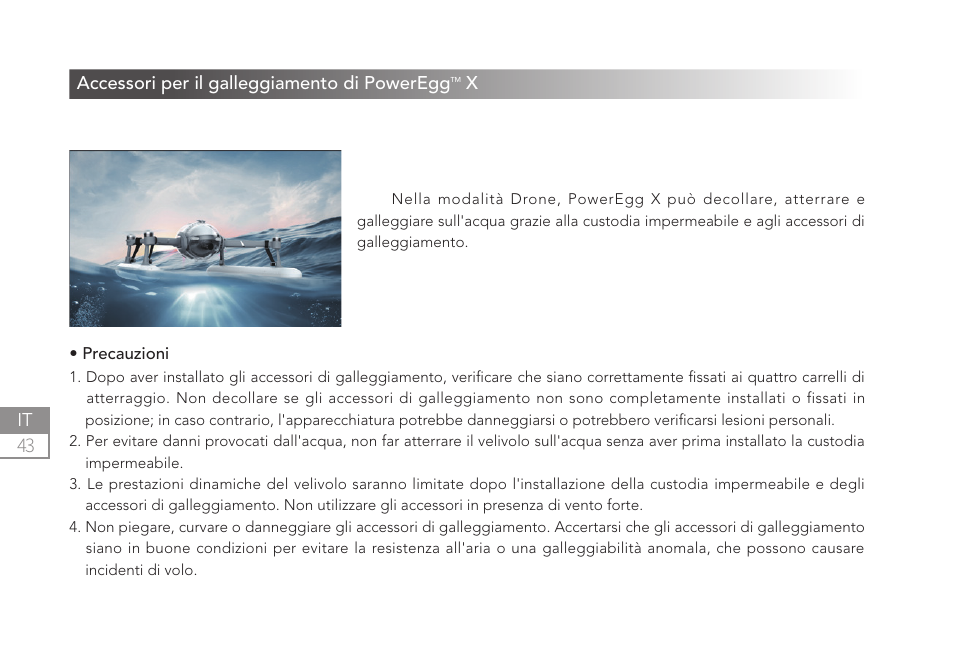 Power Vision PowerEgg X Wizard Waterproof AI Camera & Drone User Manual | Page 44 / 56