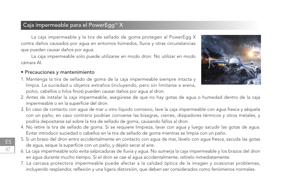 Power Vision PowerEgg X Wizard Waterproof AI Camera & Drone User Manual | Page 48 / 56