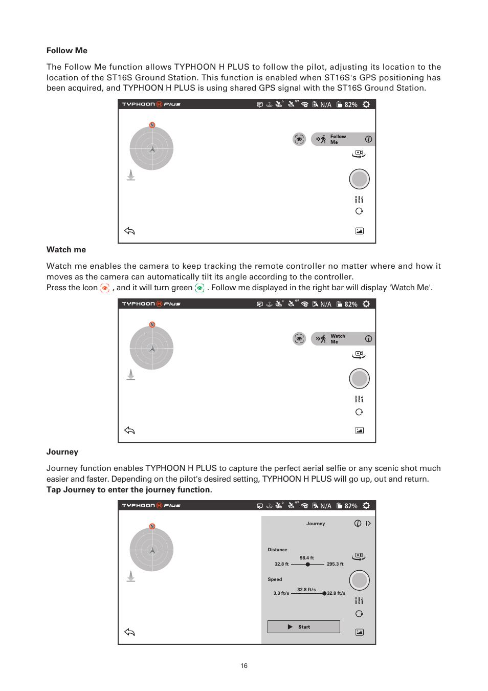 YUNEEC Typhoon H Plus Hexacopter User Manual | Page 16 / 28