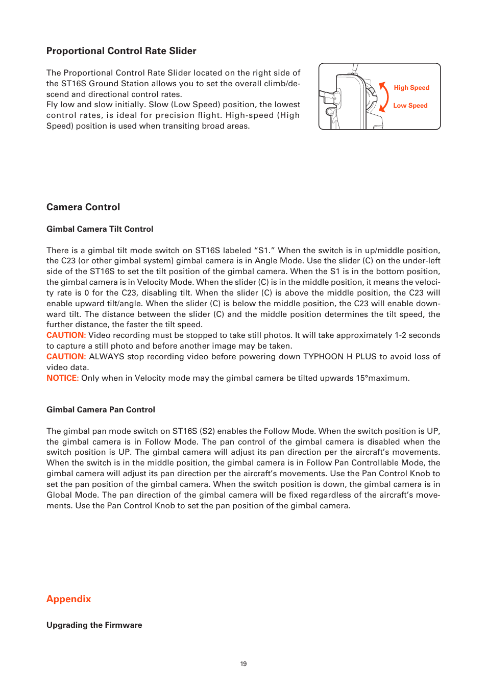 YUNEEC Typhoon H Plus Hexacopter User Manual | Page 19 / 28