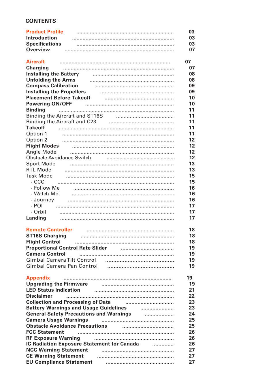 YUNEEC Typhoon H Plus Hexacopter User Manual | Page 2 / 28