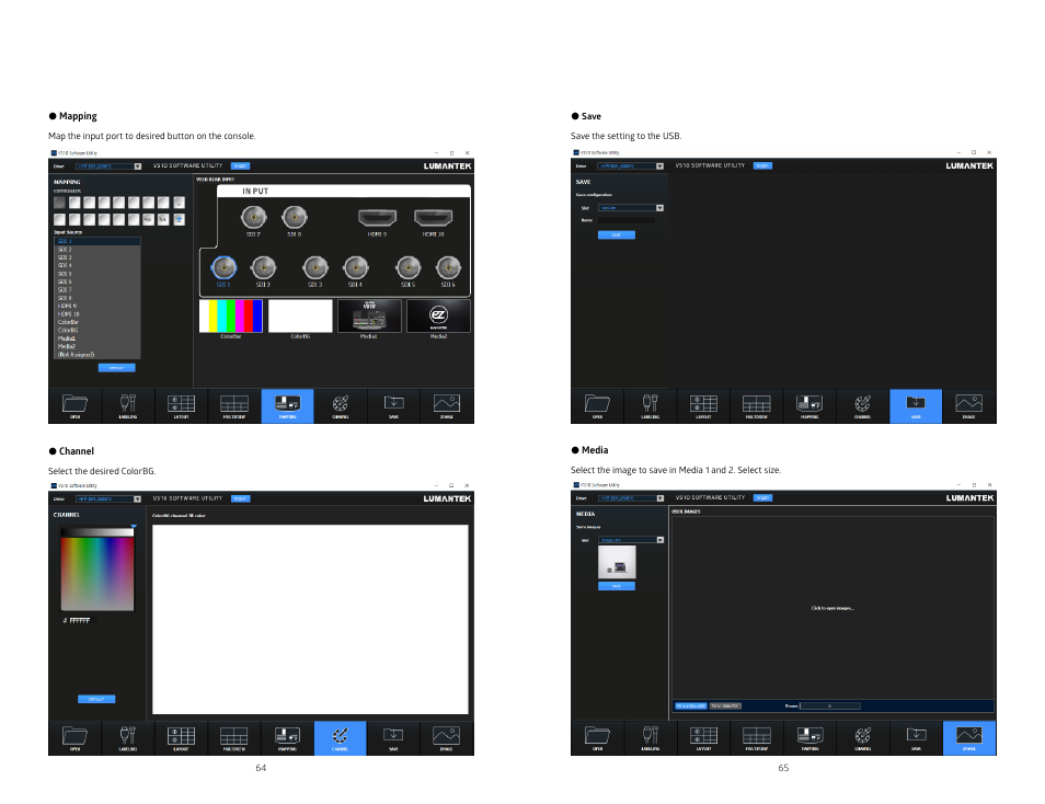 Lumantek ez-Pro VS10 3G-SDI/HDMI Video Switcher with 5" LED Touchscreen User Manual | Page 33 / 35