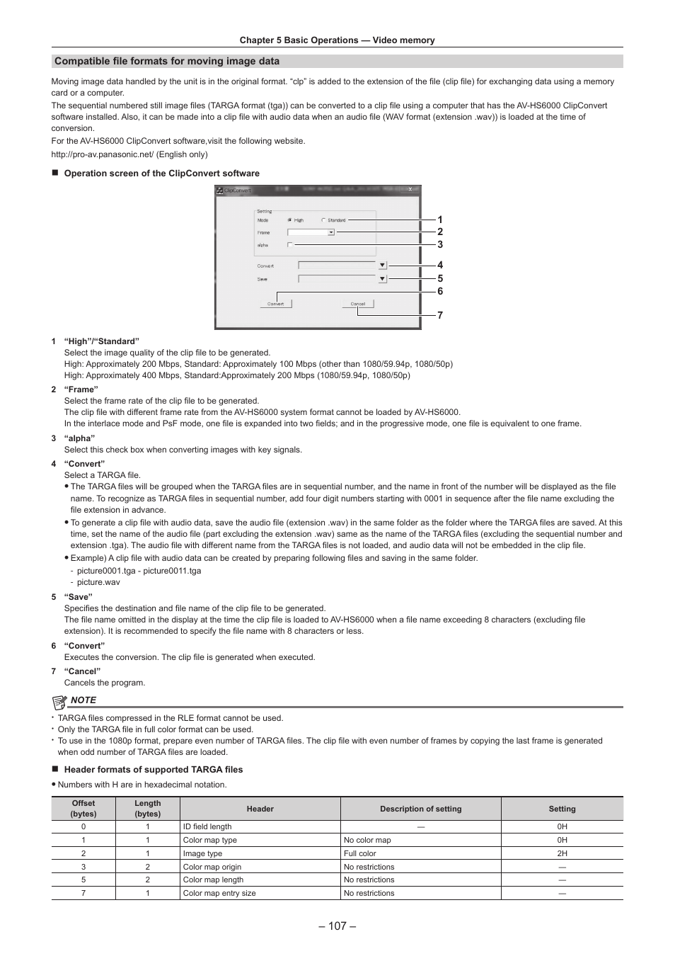 Panasonic AV-HS6000 2 M/E Live Switcher Main Frame & Control Panel (Dual Redundant Power Supplies) User Manual | Page 107 / 206