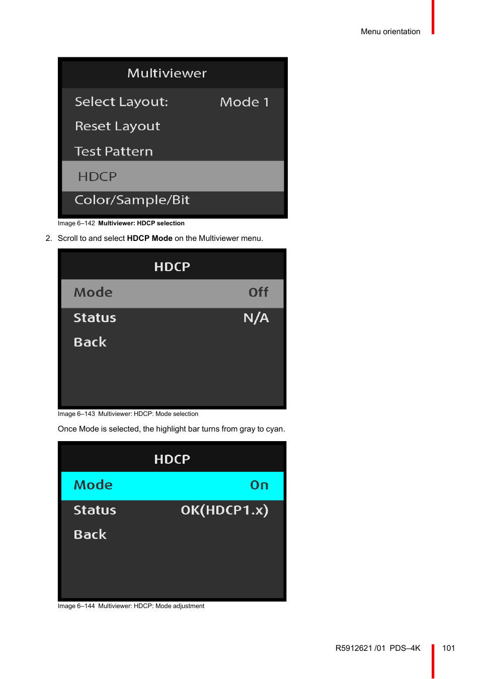 Barco PDS-4K HDMI Presentation Switcher User Manual | Page 101 / 224