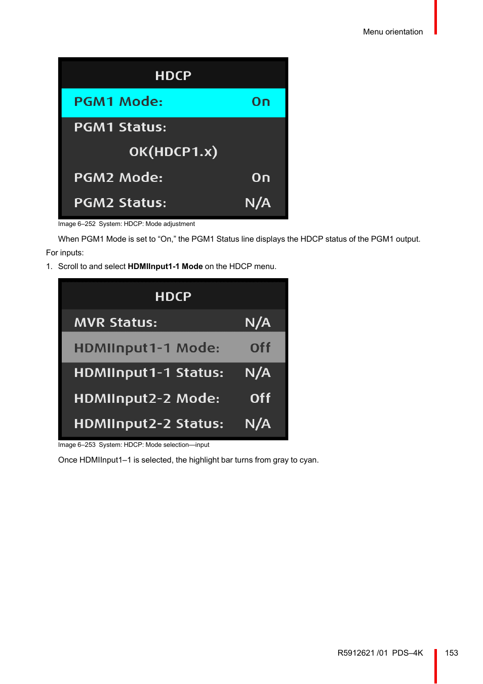 Barco PDS-4K HDMI Presentation Switcher User Manual | Page 153 / 224