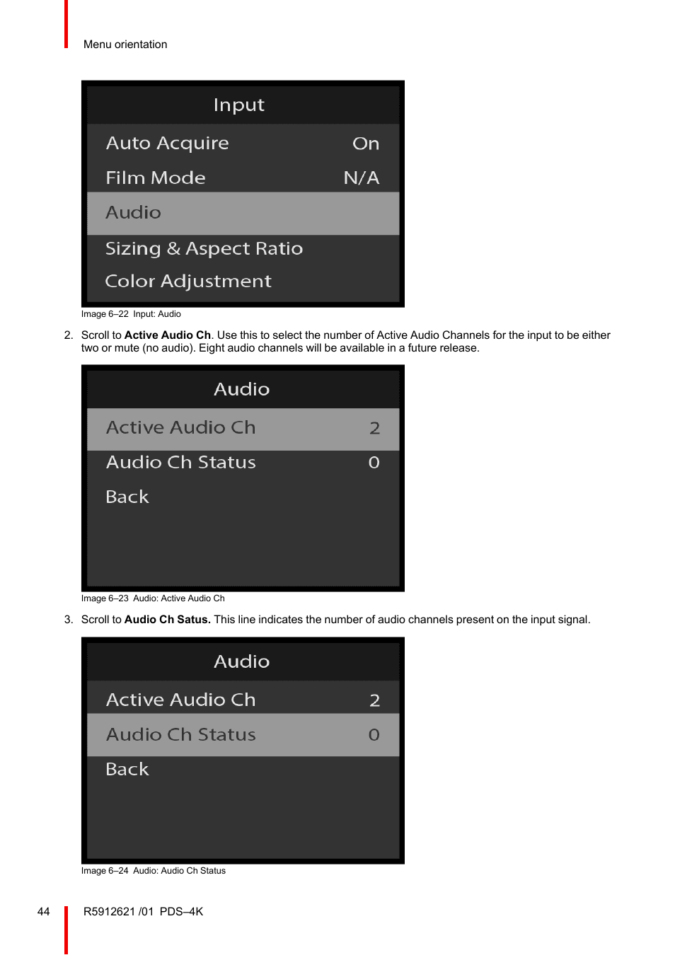 Barco PDS-4K HDMI Presentation Switcher User Manual | Page 44 / 224