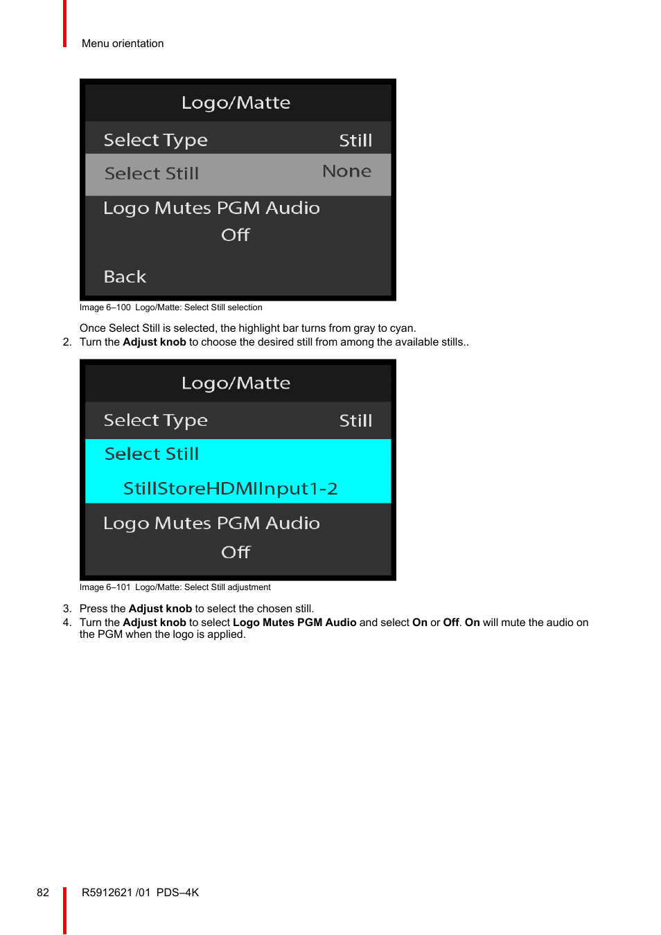 Barco PDS-4K HDMI Presentation Switcher User Manual | Page 82 / 224