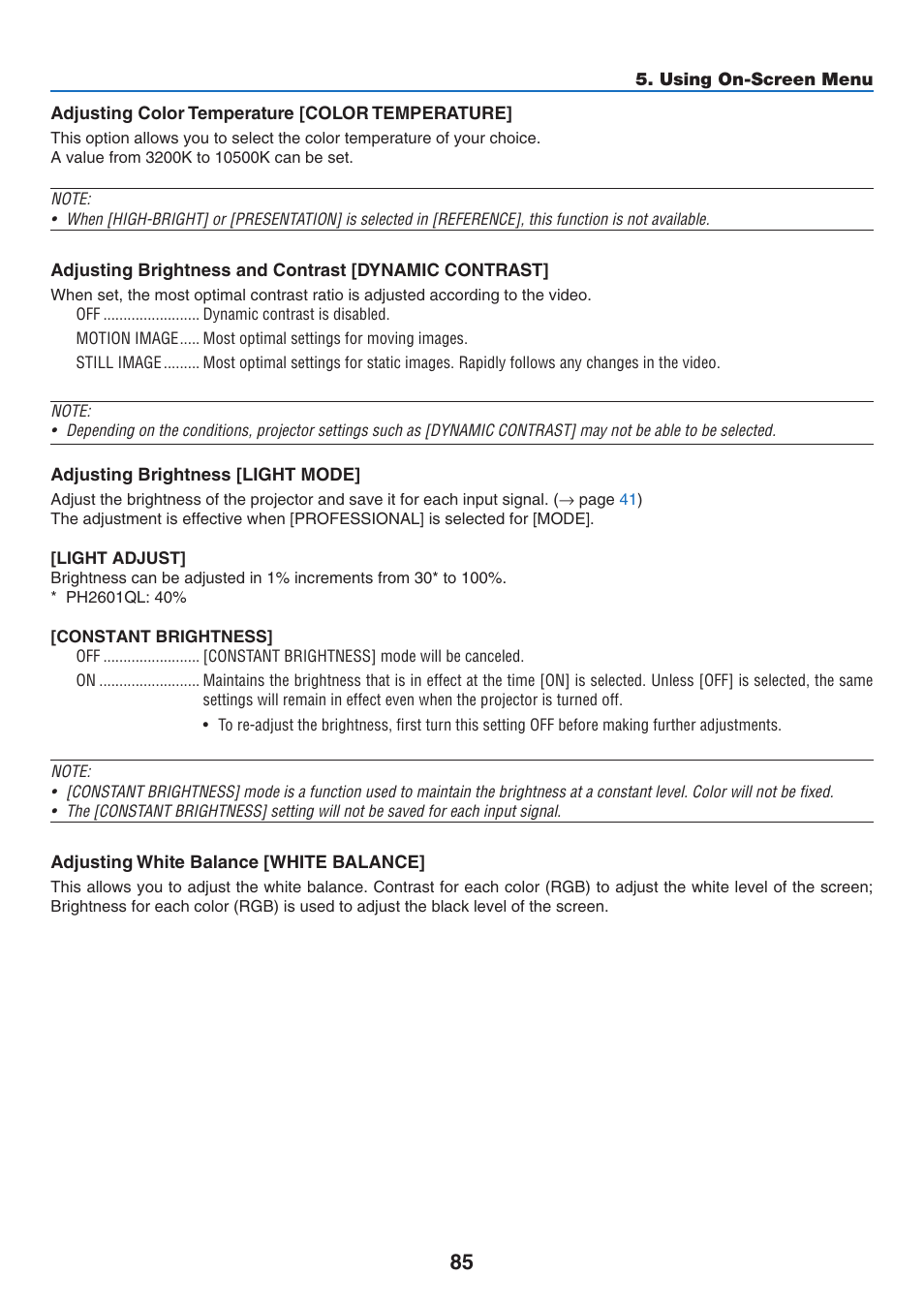 NEC 40,000-Lumen 4K Laser Installation Projector User Manual | Page 102 / 192