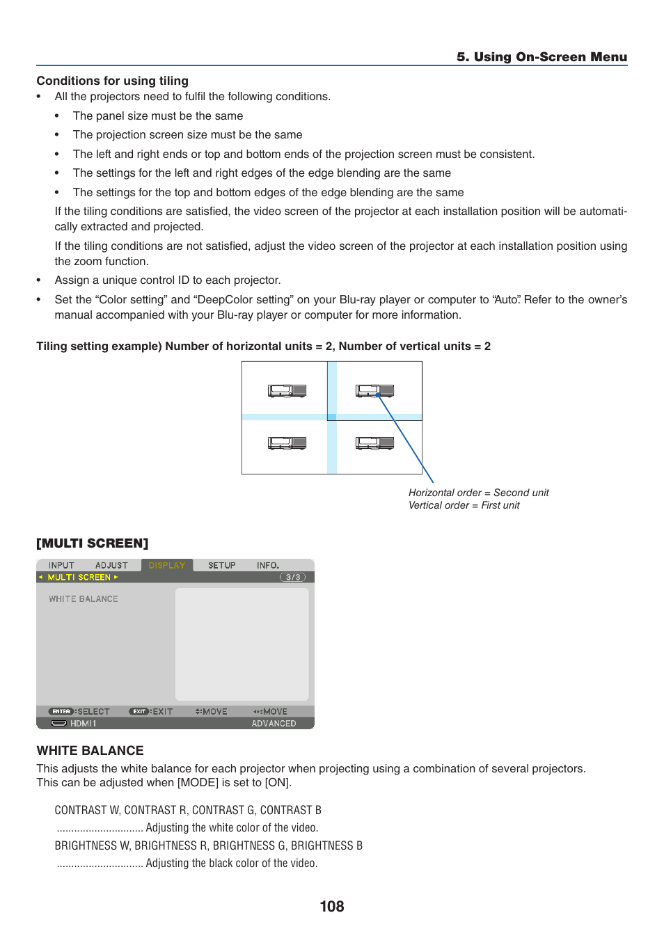NEC 40,000-Lumen 4K Laser Installation Projector User Manual | Page 125 / 192