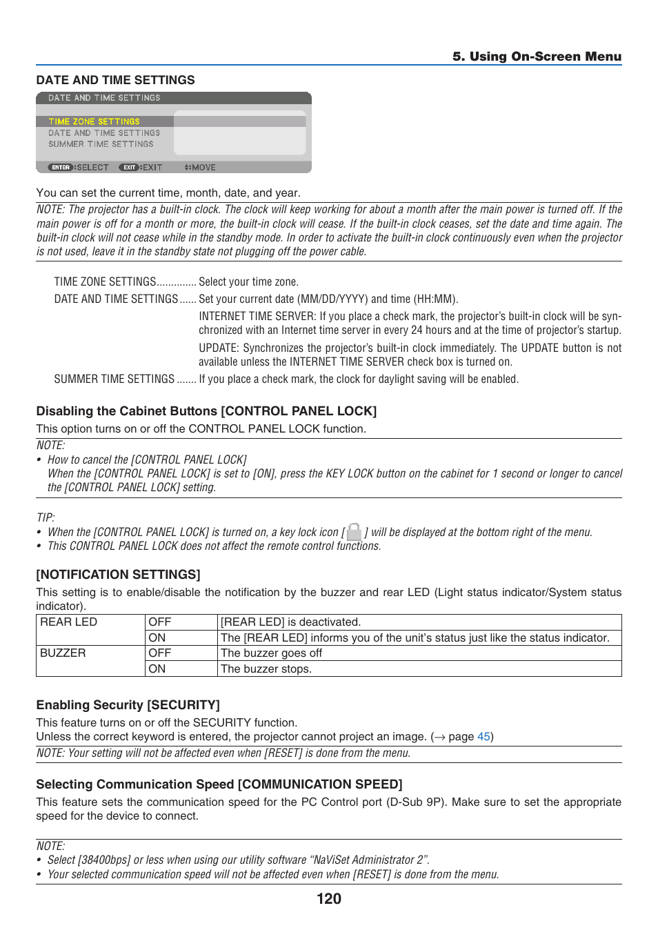 NEC 40,000-Lumen 4K Laser Installation Projector User Manual | Page 137 / 192