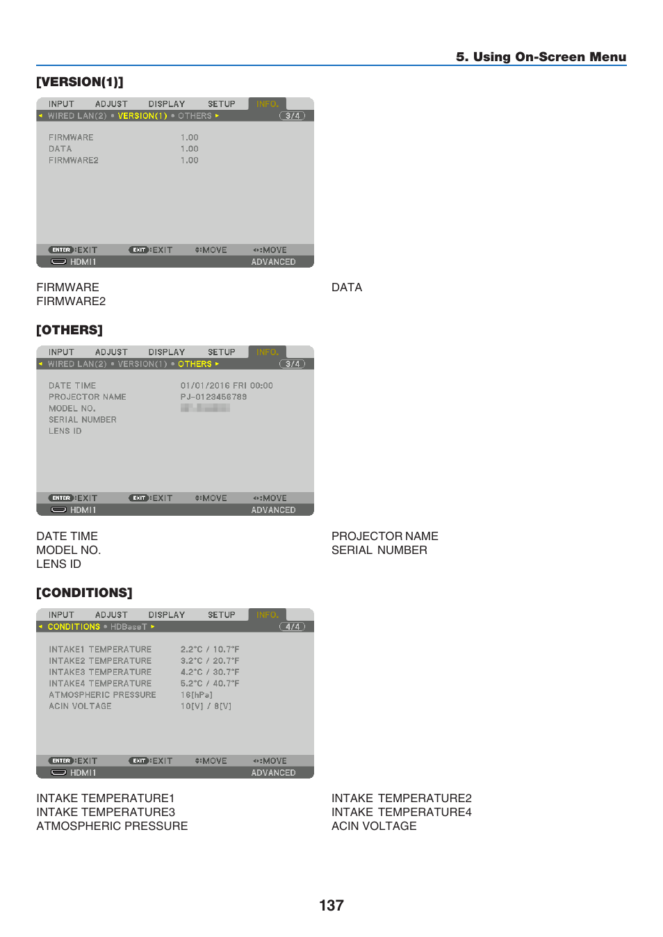 NEC 40,000-Lumen 4K Laser Installation Projector User Manual | Page 154 / 192