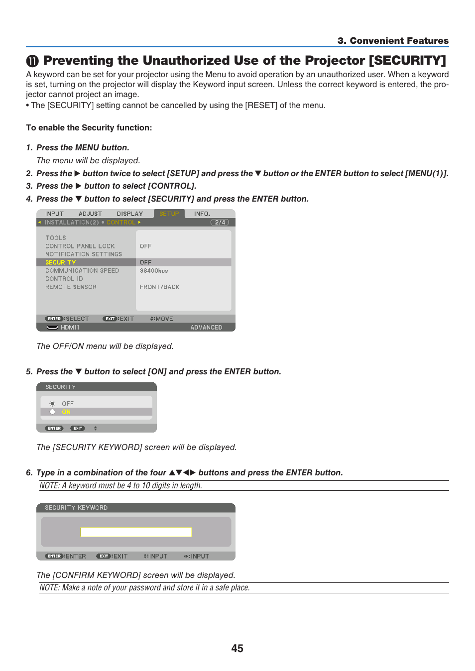 NEC 40,000-Lumen 4K Laser Installation Projector User Manual | Page 62 / 192