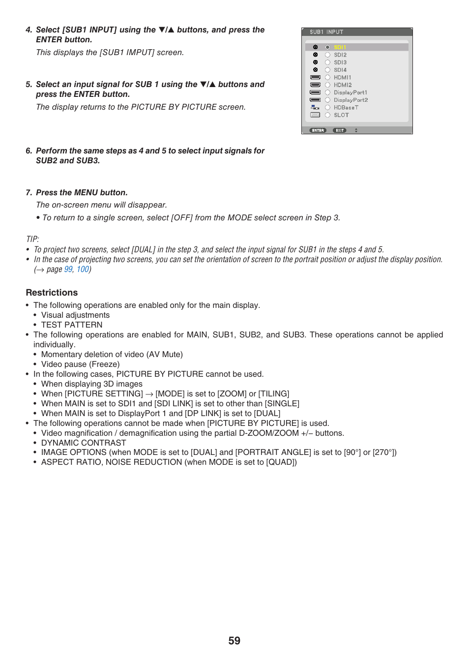 NEC 40,000-Lumen 4K Laser Installation Projector User Manual | Page 76 / 192